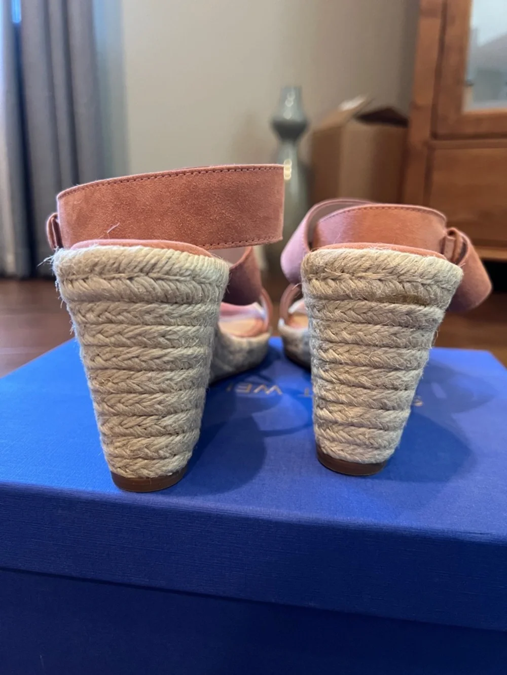 Stuart Weitzman Lexia Wedge Sandals - Picture 2 of 7